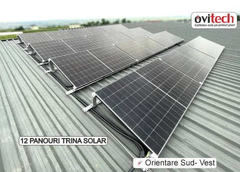 Montaj sistem fotovoltaic 6,3 kWp cu baterie Sungrow 9,6 kWh, jud. Suceava — fotografia 6