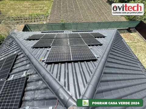Montaj sistem fotovoltaic 6 kW monofazat, jud. Neamț — fotografia 5