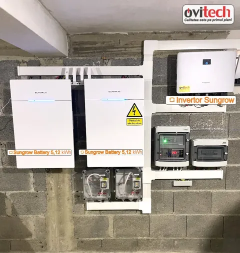 Montaj sistem fotovoltaic 8,2 kWp Sungrow, jud. Suceava — fotografia 4