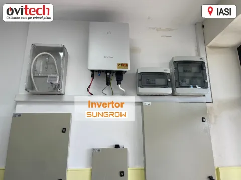 Montaj sistem fotovoltaic trifazat Sungrow 6 kW, jud. Iași — fotografia 2