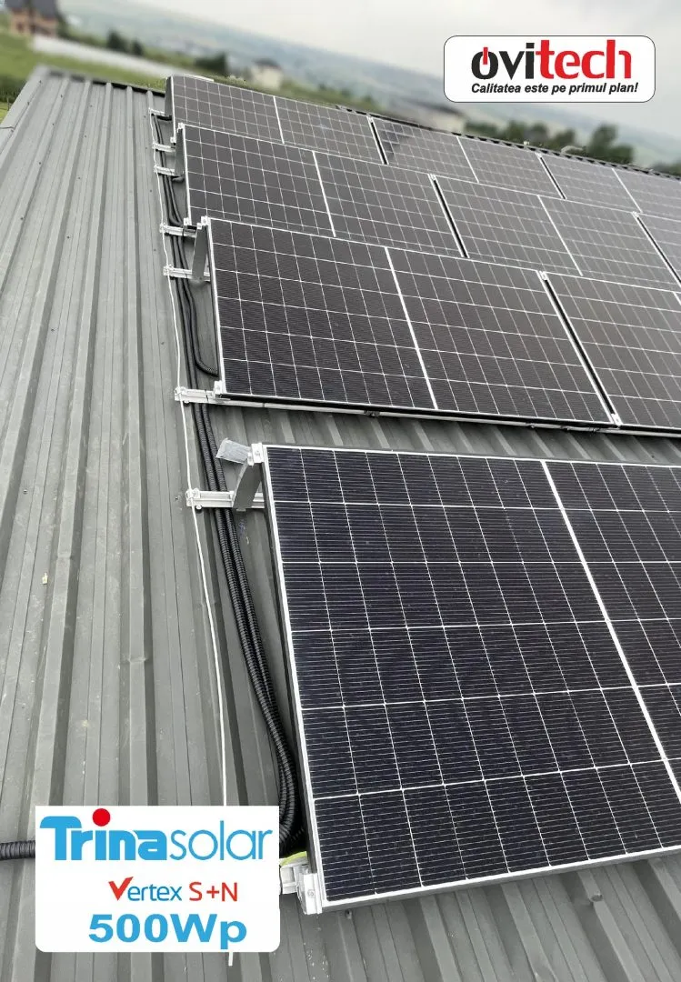 Sistem fotovoltaic 6 kWp cu Victron Energy, jud. Suceava — panouri fotovoltaice montate de Ovitec